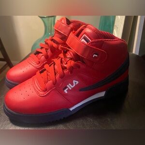 Fila Kids Red and Black Sneakers